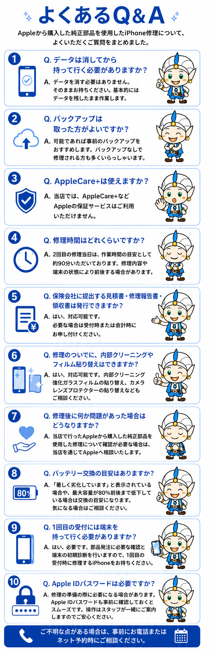 Appleから購入した純正部品 修理｜【なるぱーくでiPhone／iPad修理